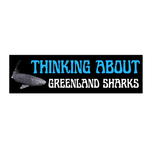 Greenland Shark Bumper Sticker, Funny Car Decal, Waterproof Vinyl