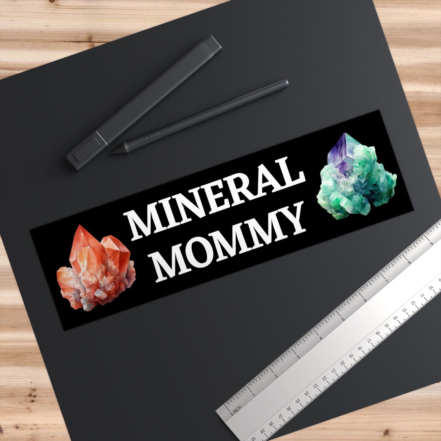 Mineral Mommy Bumper Sticker, Funny Geology Gift