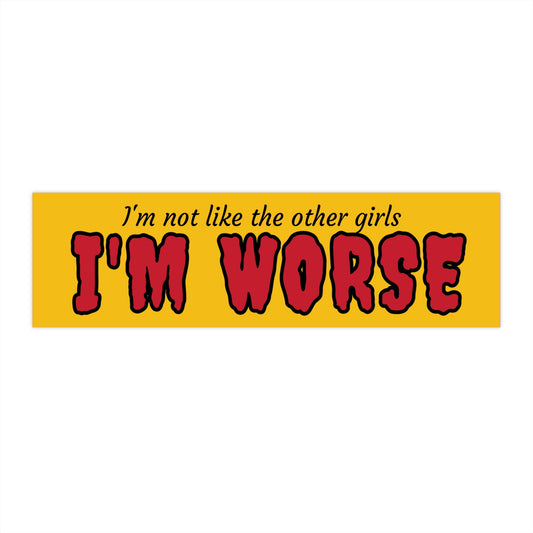 Not Like Other Girls Bumper Sticker, Cursed Car Sticker, Funny Bumper Stickers
