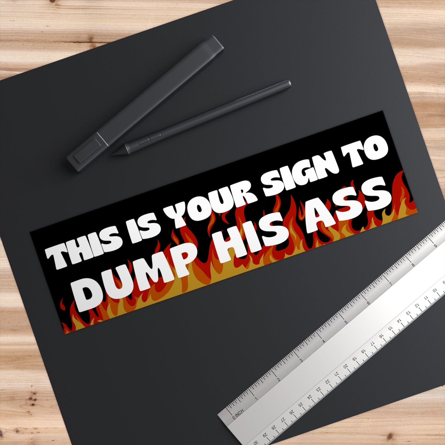 Dump Him Bumper Sticker: Funny Gen Z Car Decal