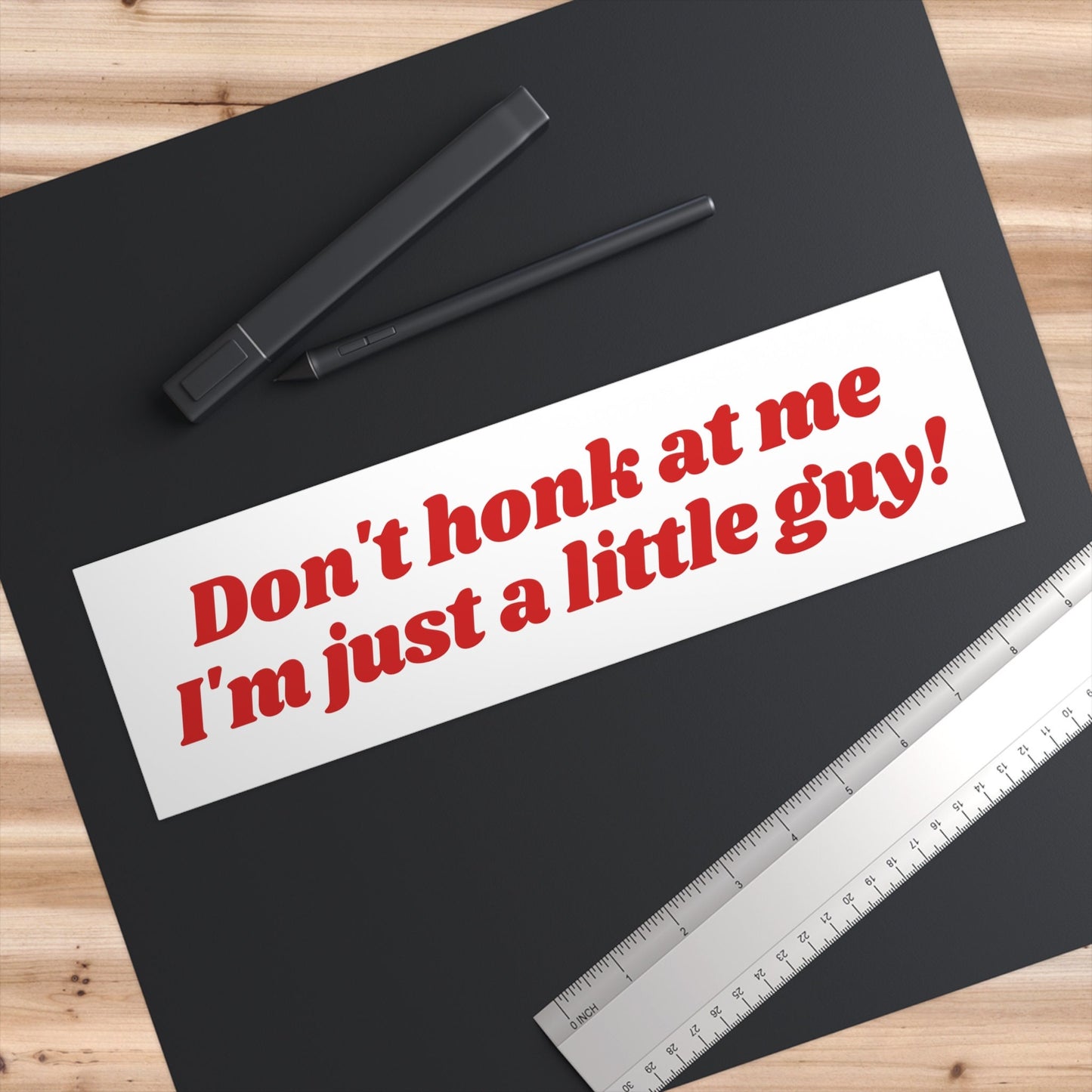 Little Guy Bumper Sticker Funny, Don't Honk at Me Sticker, Weird Car Sticker Decal, Funny Car Decals, Cursed Stickers for Friends