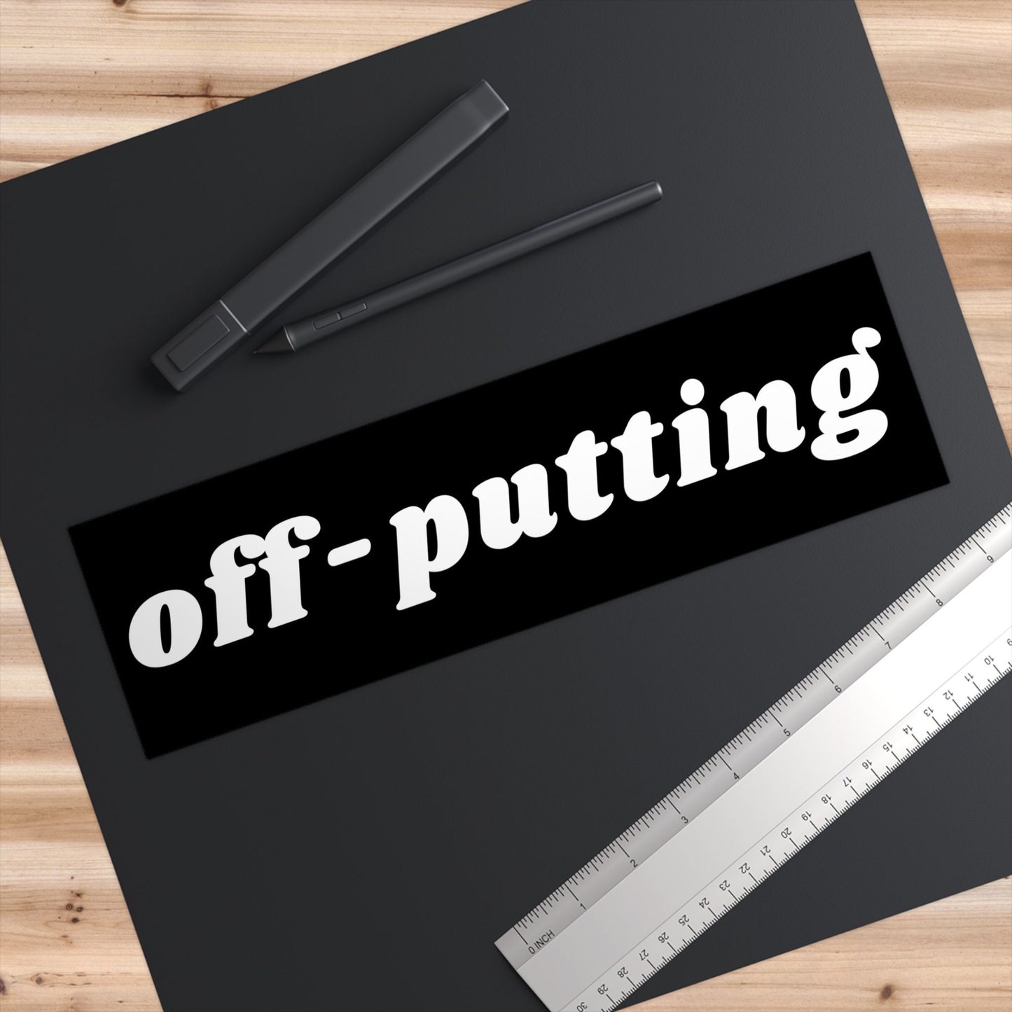 Off-putting Bumper Sticker Gen Z, Funny Car Sticker Decals Memes, Weird Gifts for Friends